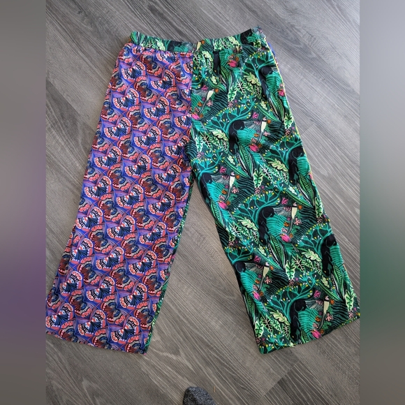 Women's Anthropologie Masha Volnova Pajamas Colorful Vibrant Tropical 2 Piece - Picture 14 of 14